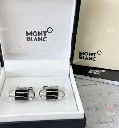 AAA Grade Montblanc Star Walker Black Mystery Cufflinks